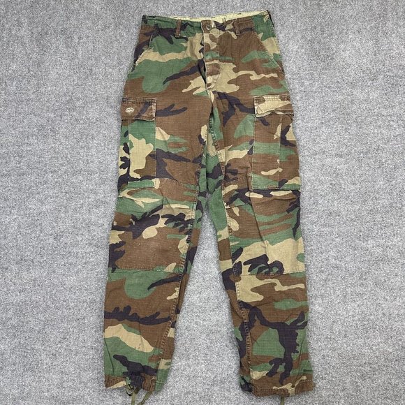 Trousers Hot Weather Woodland Camouflage Pattern Combat Pants Small Regular - Picture 1 of 11